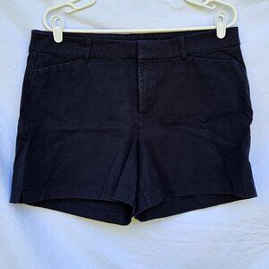 Navy Blue High-Rise Pixie Shorts